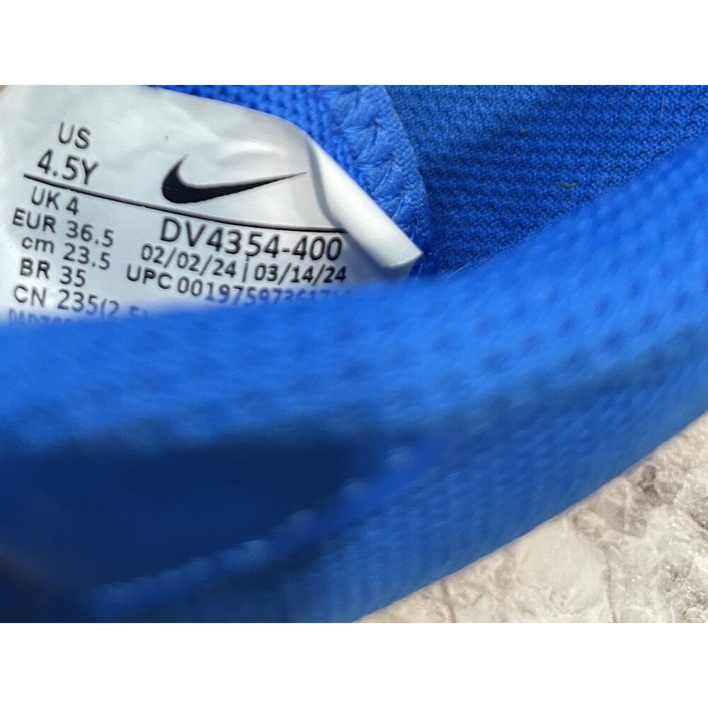 Nike JR Tiempo Legend 10 Academy Sneakers Youth Size 4.5Y Blue DV4354-400 - Picture 8 of 8